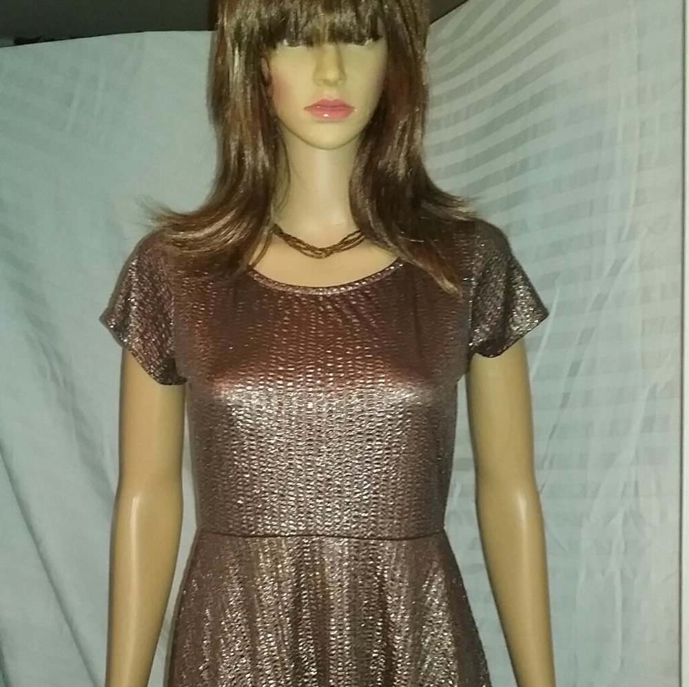 Tea N Rose brown & gold sh 13 × 2 sl 5"